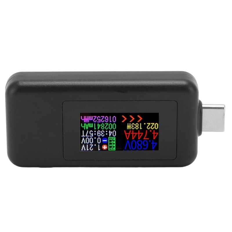 USB Type C Digital Display Voltage Current Meter Compact Plastic Case for Mobile Phone - Image 1